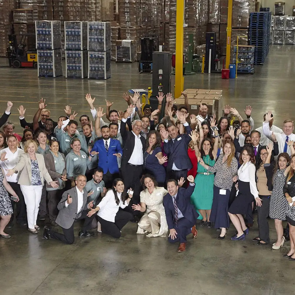 ECOS team in factory